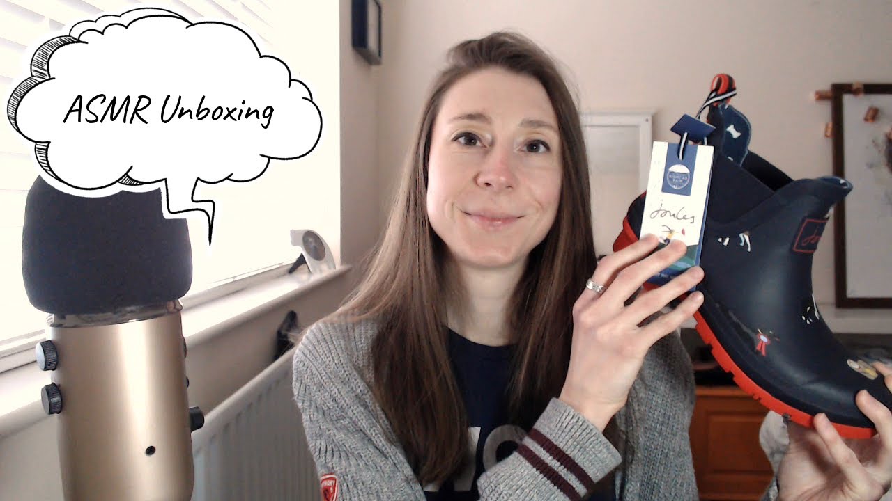 ASMR Unboxing of Joules Wellies | Quick Whispered Ramble