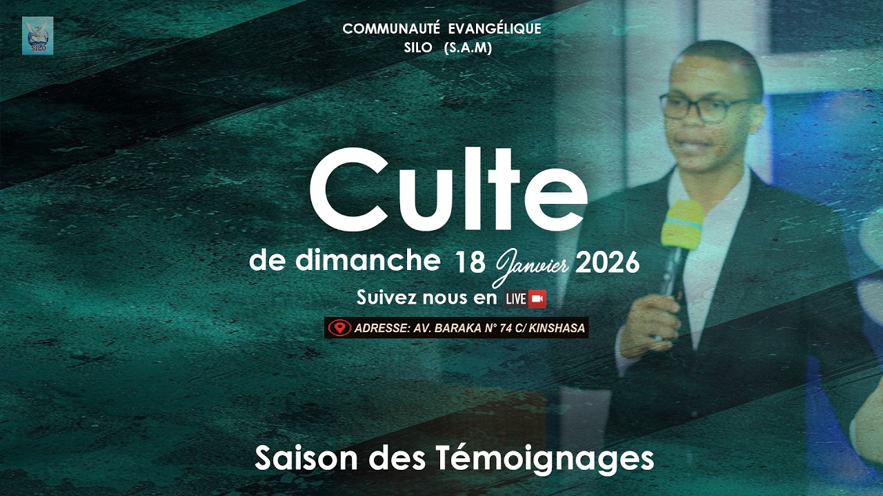 CULTE DE DIMANCHE 18 JANVIER 2026 / RÉVÉREND MICHÉE WANGATA