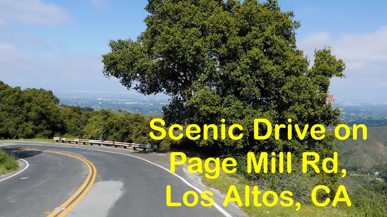 Scenery Drive along Page Mill Road, Los Altos, California