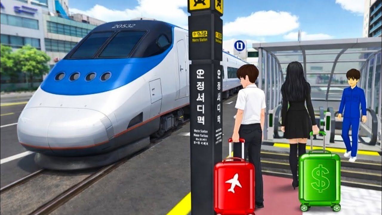 3D Driving Class 🚄 Bullet Train Station Mission | Realistic City Travel Gameplay | GaMiNg WiTh CaR