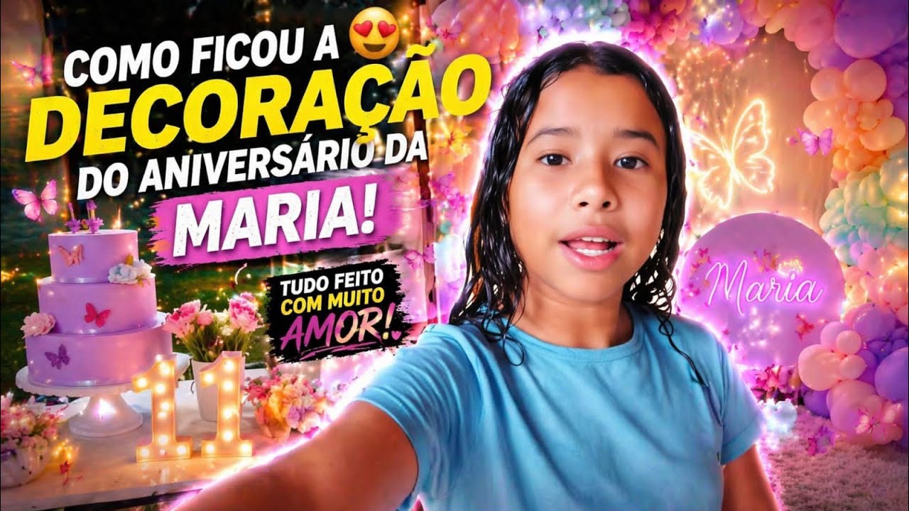 Como ficou a decora&ccedil;&atilde;o do anivers&aacute;rio da Maria-familia de gra&ccedil;a 