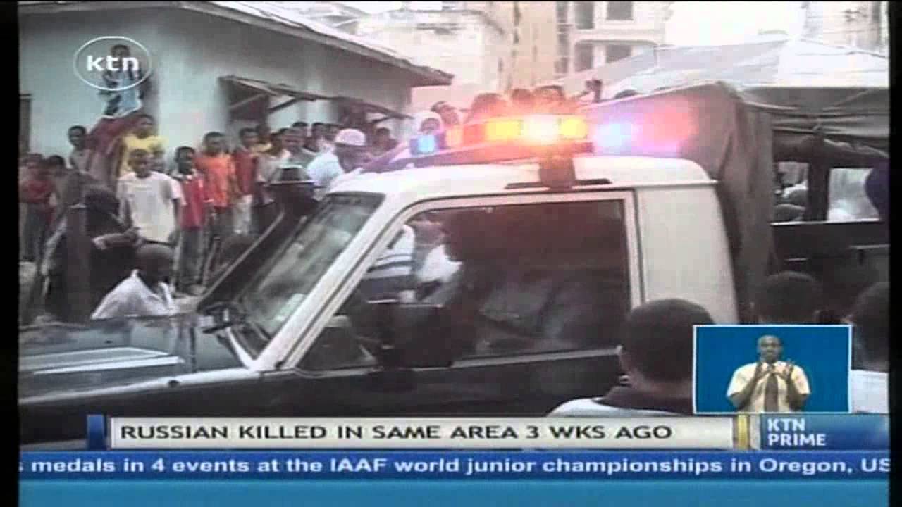 German Tourist shot dead in Mombasa the same place a Russian tourist was killed two weeks ago