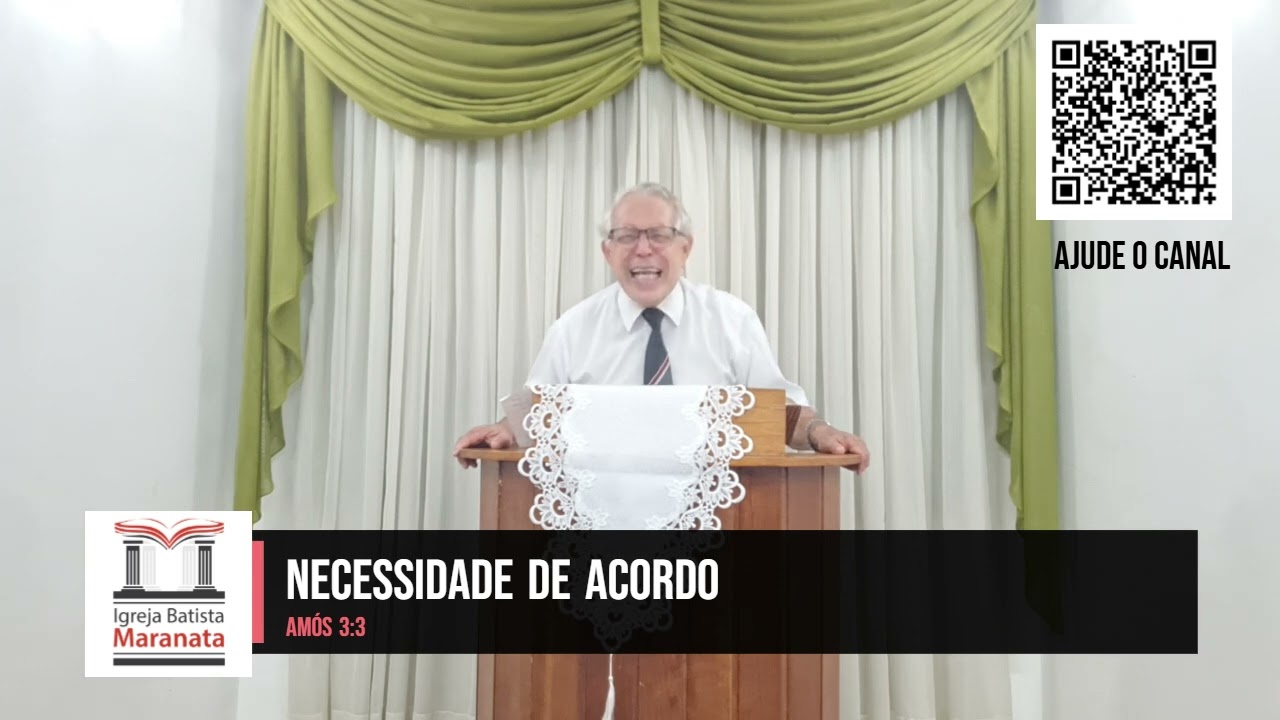 Pregação Necessidade de acordo Amós 3:3 | Pr. David Sena