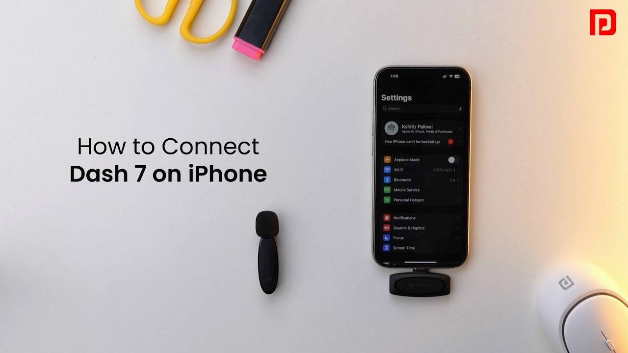 iPhone Vlogging Just Got Easier: Connect Your Portronics Dash 7 in Seconds!