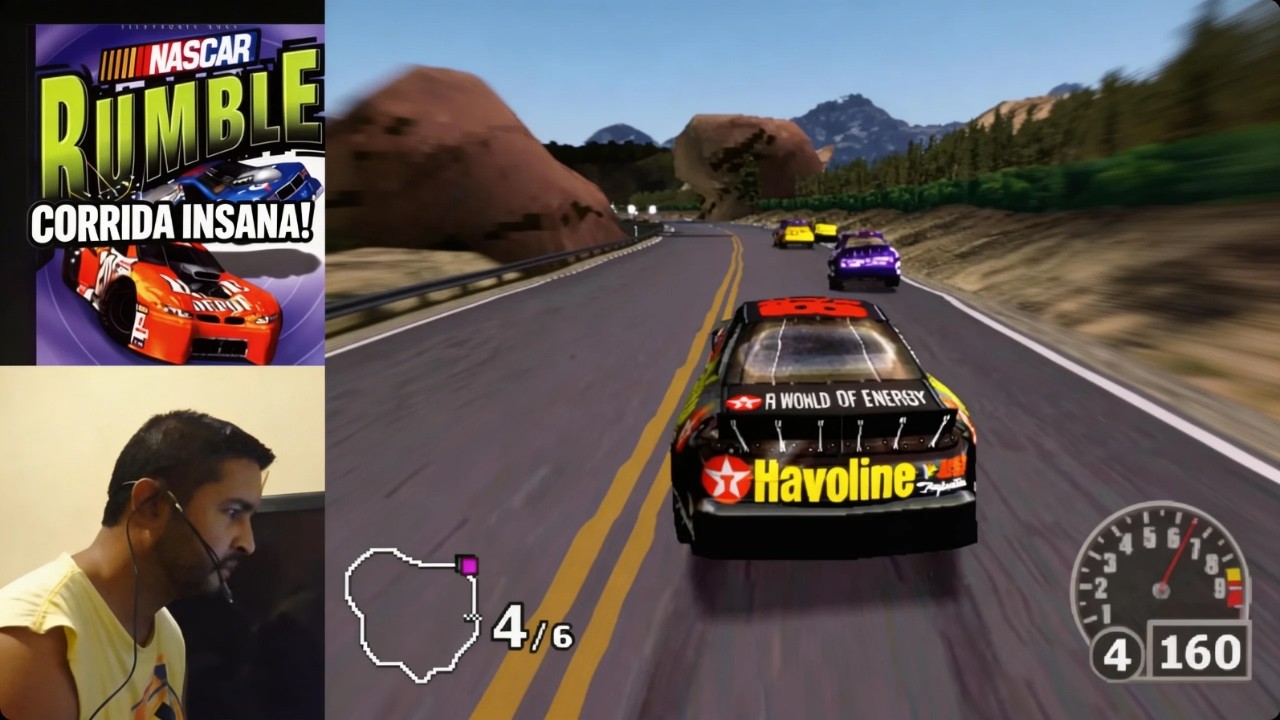 NASCAR RUMBLE PLAYSTATION 1 GAMEPLAY | MURY SPEED
