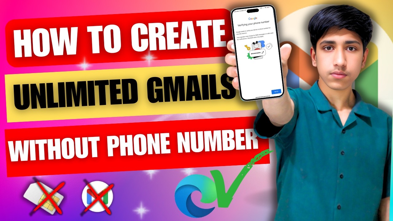 How to Create Unlimited Gmail Accounts Without  Number Verification|Unlimited Gmails Kaisa Bnaya