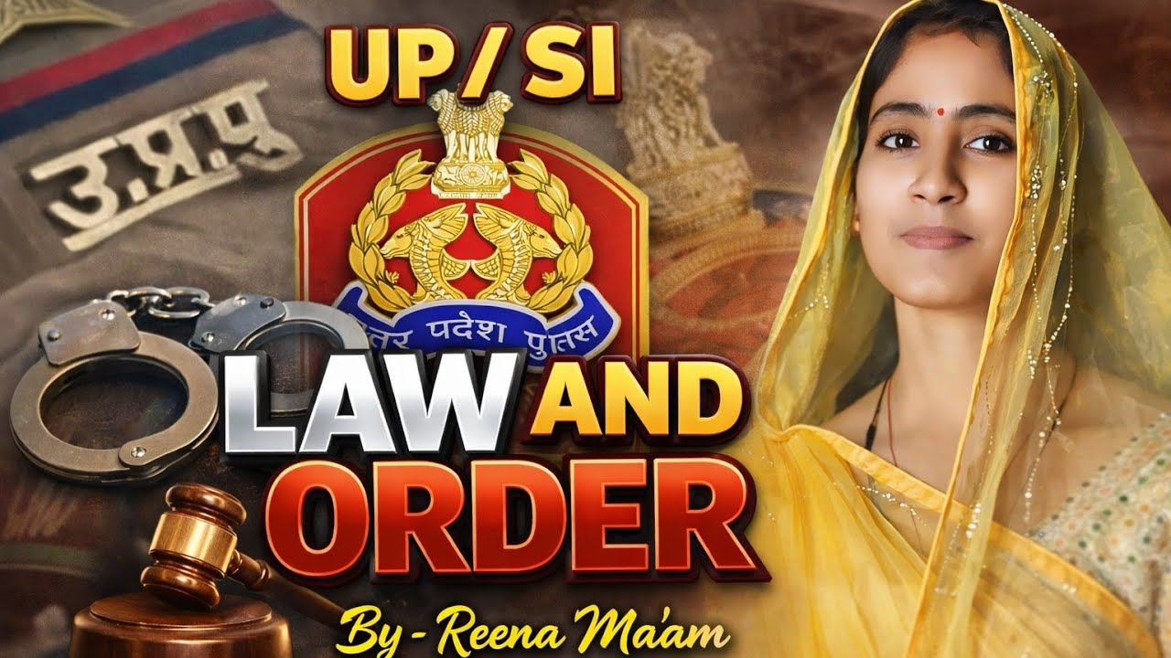 UPSI Important Topic #law and order( moolvidhi) By-Reena Ma'am #maavaishnodeviclass 