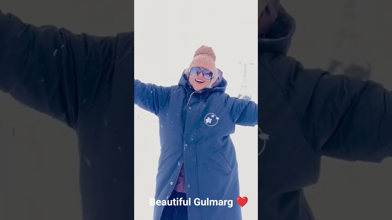 Kashmir Diaries # paradise on earth #Beautiful Gulmarg #Nature's beauty #Enjoying Snowfall.