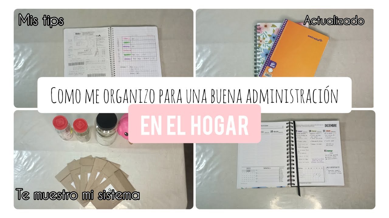 Administración para el hogar/ Mis tips/ Te muestro mi sistema.