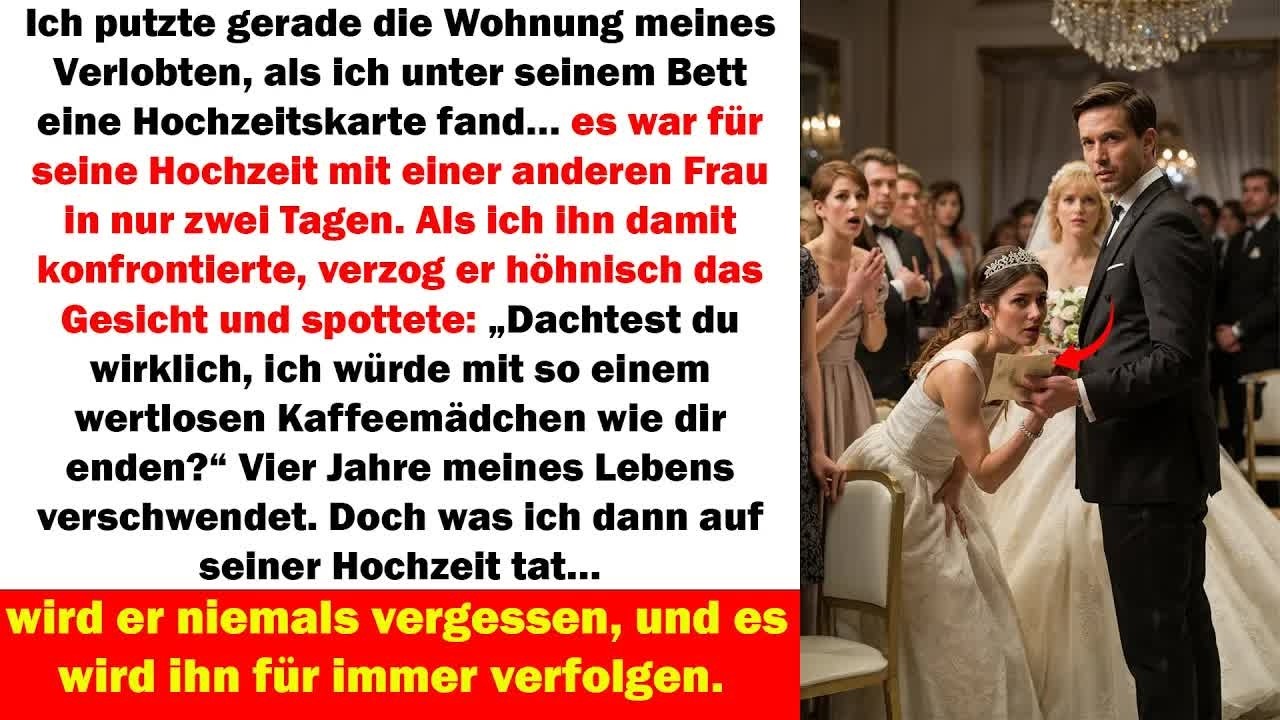 Unter seinem Bett fand ich die Einladung in 2 Tagen heiratet er eine andere. Doch ich schlug zurück!