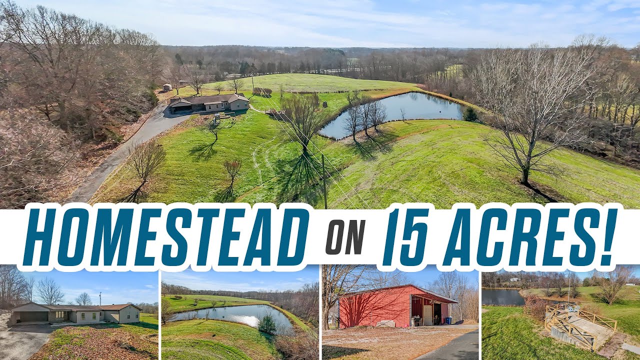 (SOLD) Kentucky Homestead 15 Acres with Barns, Ponds and 4 Bedroom Home