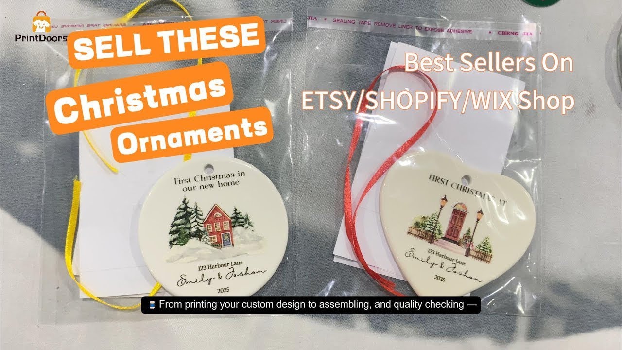 How to Design Custom Christmas Ornaments | Print on Demand Tutorial