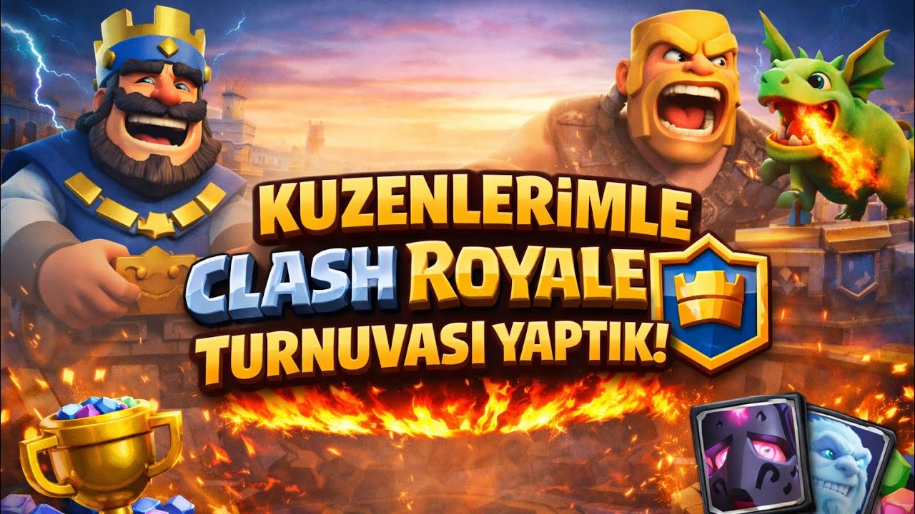 KUZENLERİMLE CLASH ROYALE TURNUVASI YAPTIK!