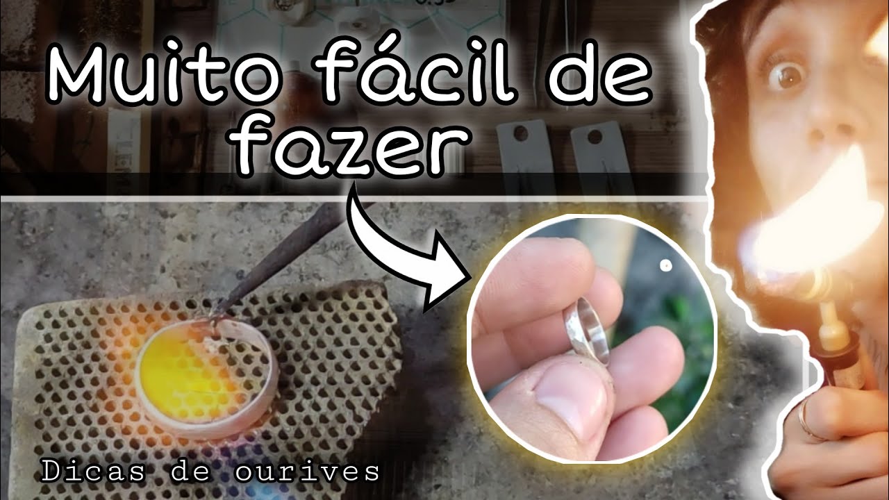 Como fazer anel de falange de prata, simples textura TUTORIAL/TIME LAPSE, dicas de ourives