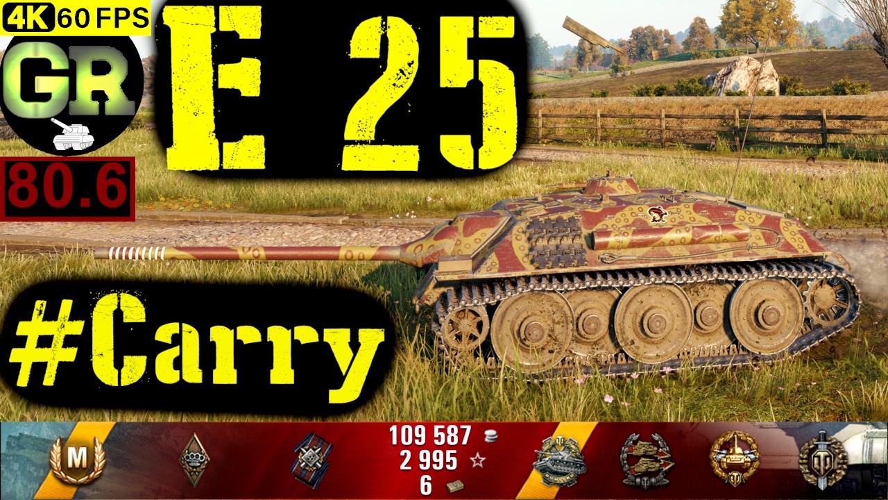 81_World of Tanks E 25 WoT Replay - 6 Kills 5.2K DMG(Patch 1.4.0)