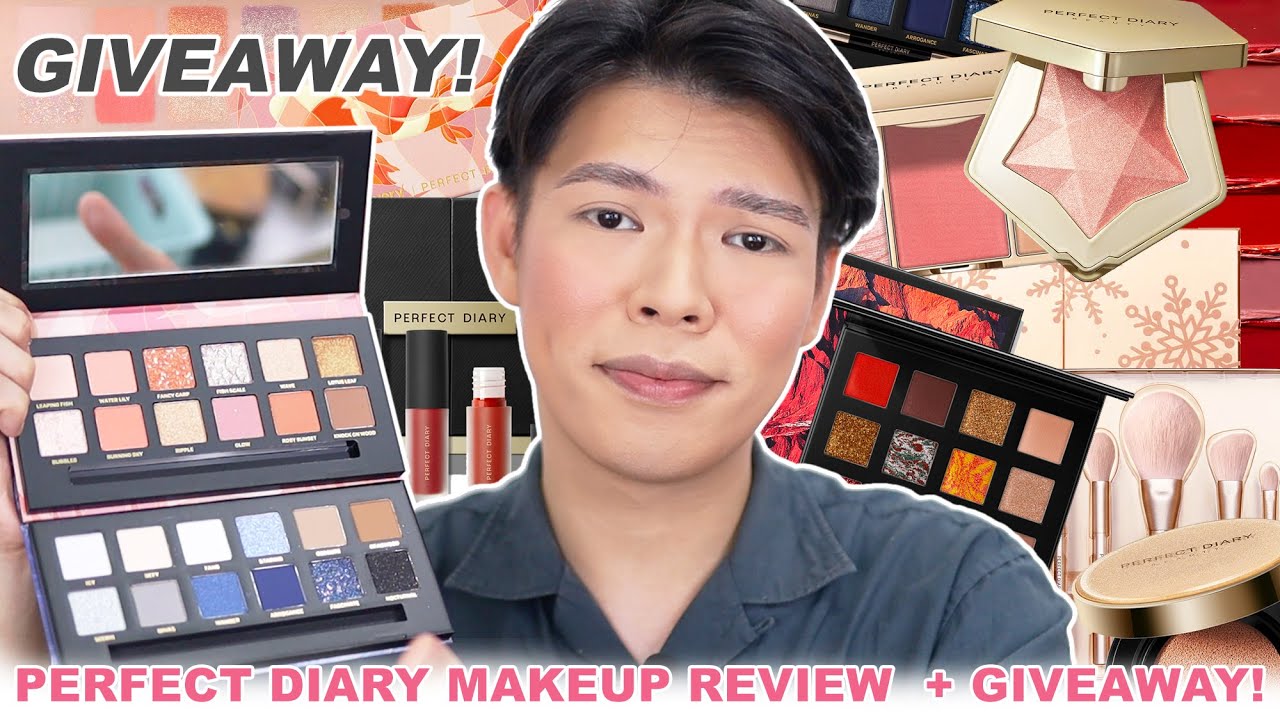 PERFECT DIARY COSMETICS REVIEW + GIVEAWAY (MAGANDA BA TALAGA ANG QUALITY?)