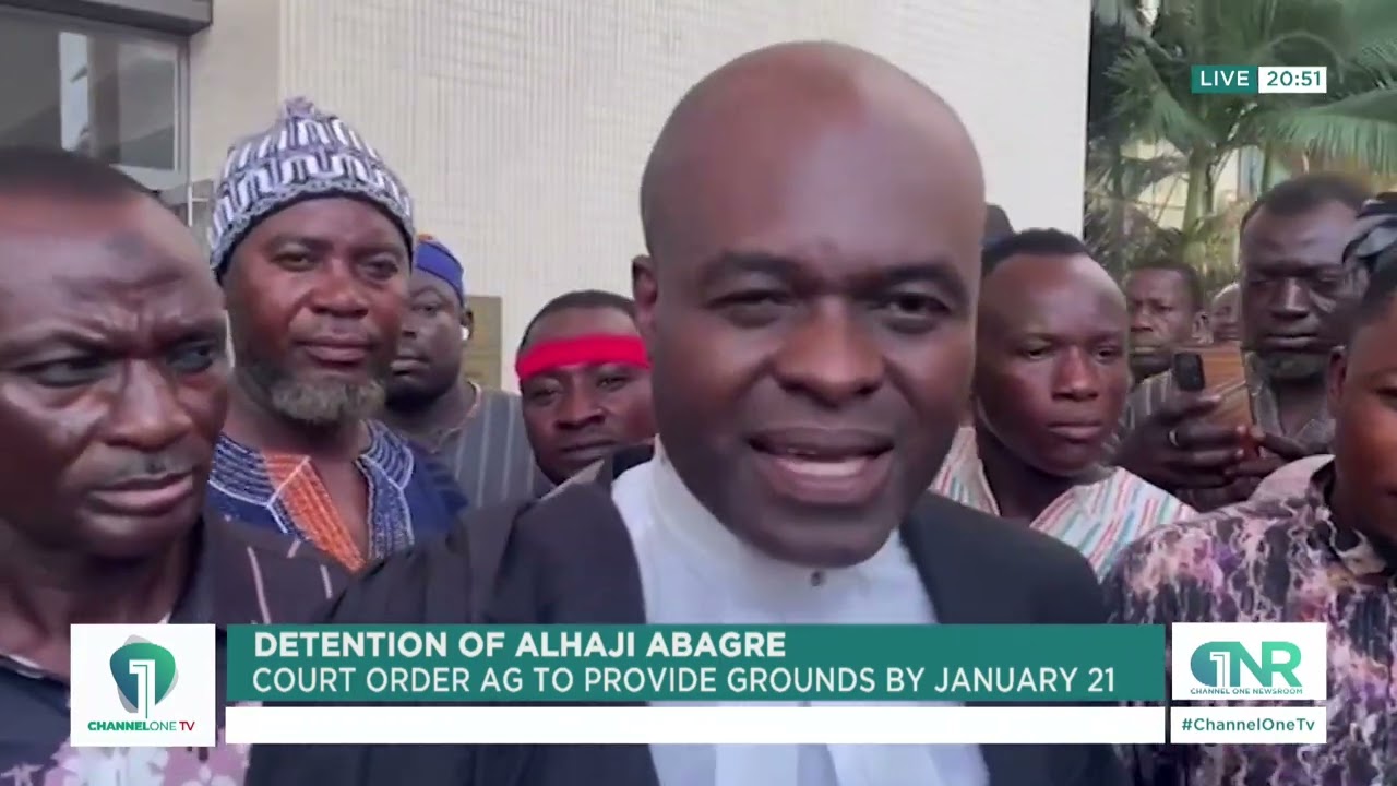 Detention of Alhaji Abagre: Court Orders AG to Provide Grounds by January 21