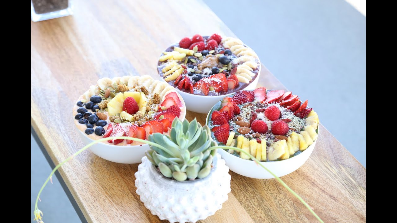 3 DESAYUNOS SALUDABLES! Bowls Energéticos