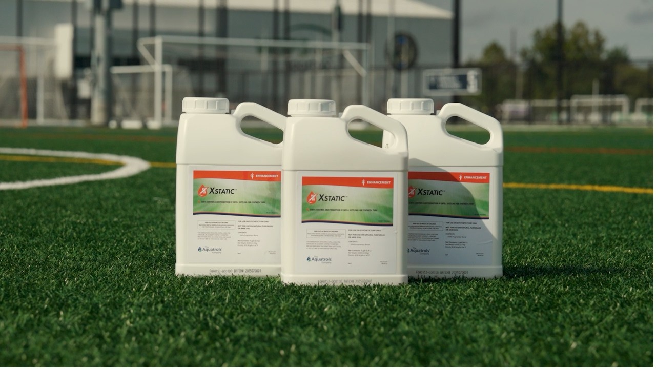 Stop Infill Migration & Static on Synthetic Turf with Xstatic