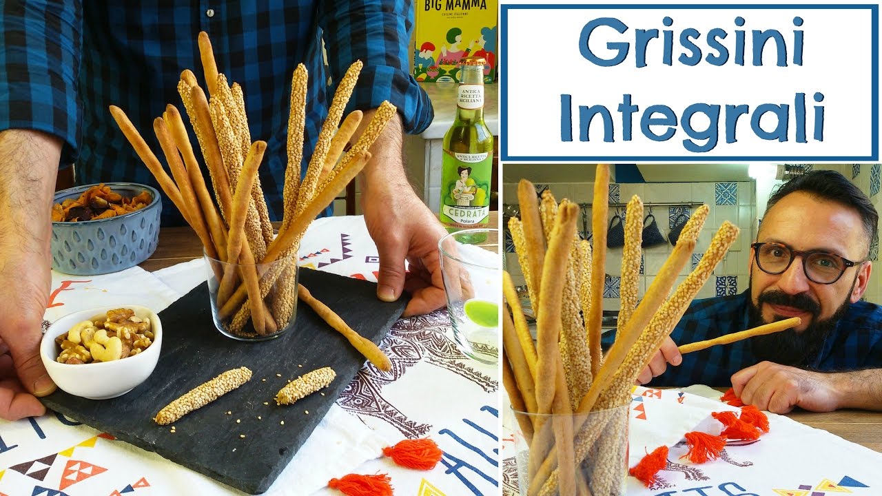Grissini Integrali al Sesamo Fatti in Casa Croccanti | Ricetta Facile | 55Winston55