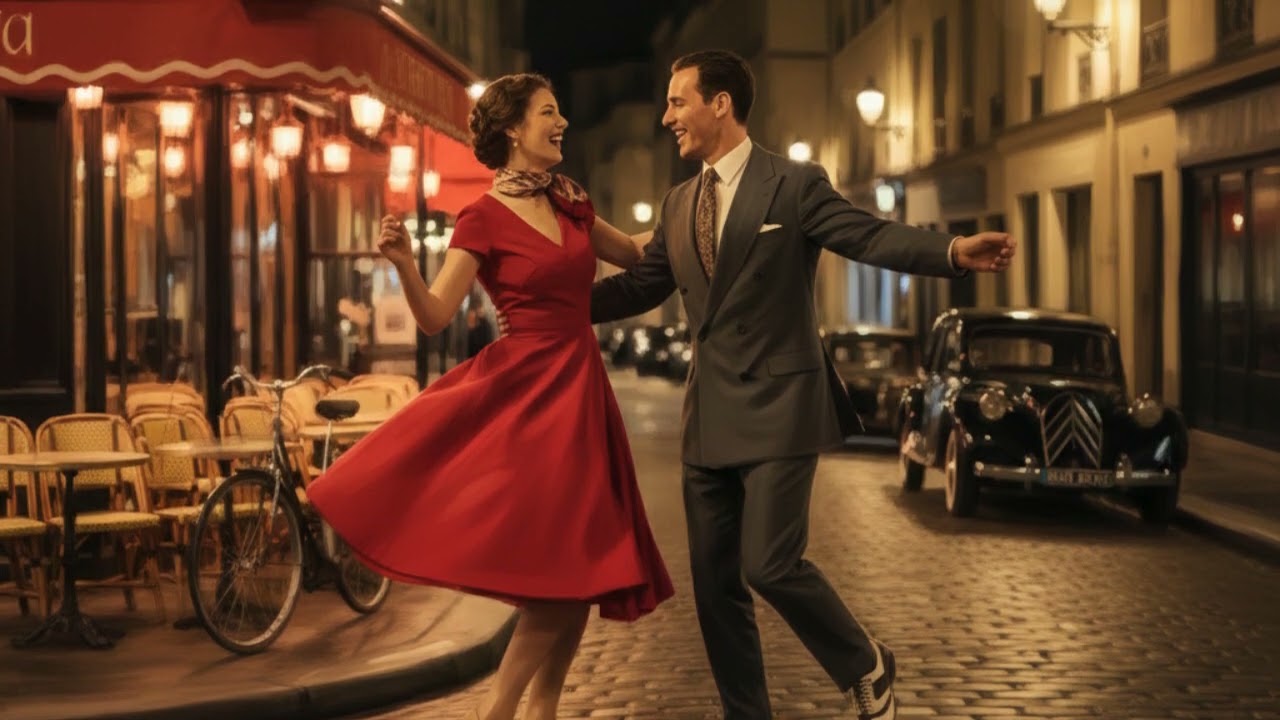 Paris Swing – Romantic French Jazz Night in Paris 🇫🇷💃 | Vintage Swing Love Song