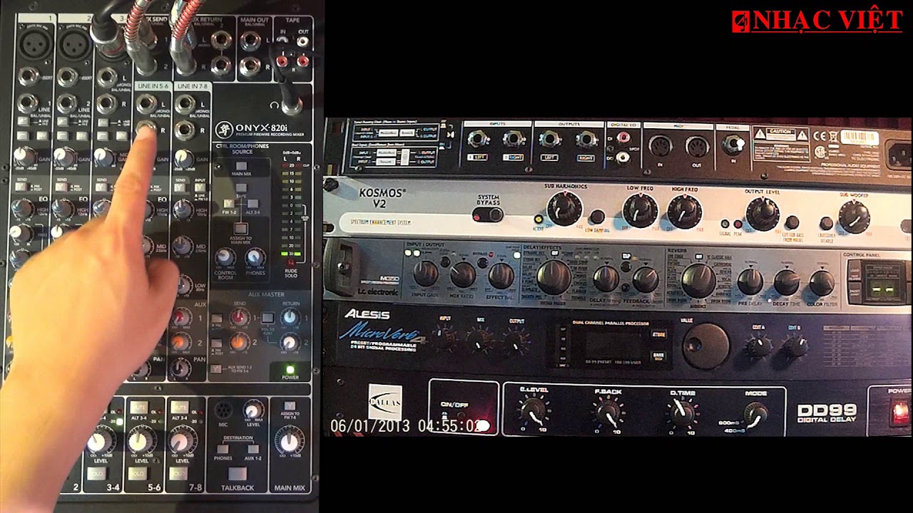 TC ELECTRONIC M350 - C&aacute;ch đấu nối để d&ugrave;ng 2 effects Reverb v&agrave; Echo độc lập