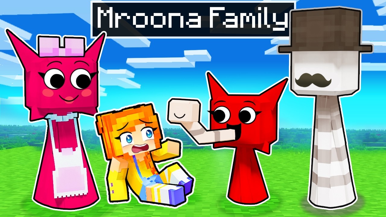 Adopted by the MROONA FAMILY in Minecraft!