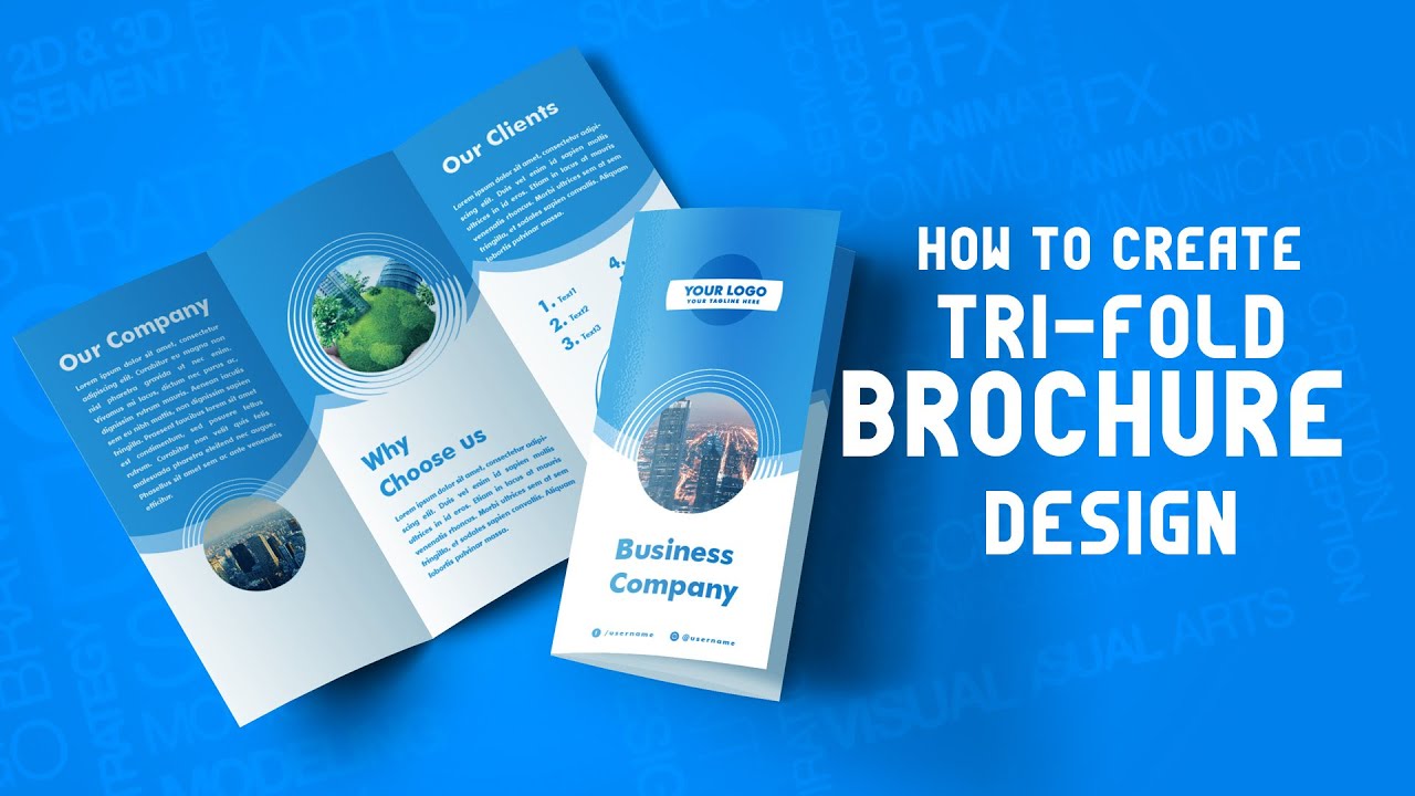 Tri fold Brochure Design | Adobe Illustrator CC