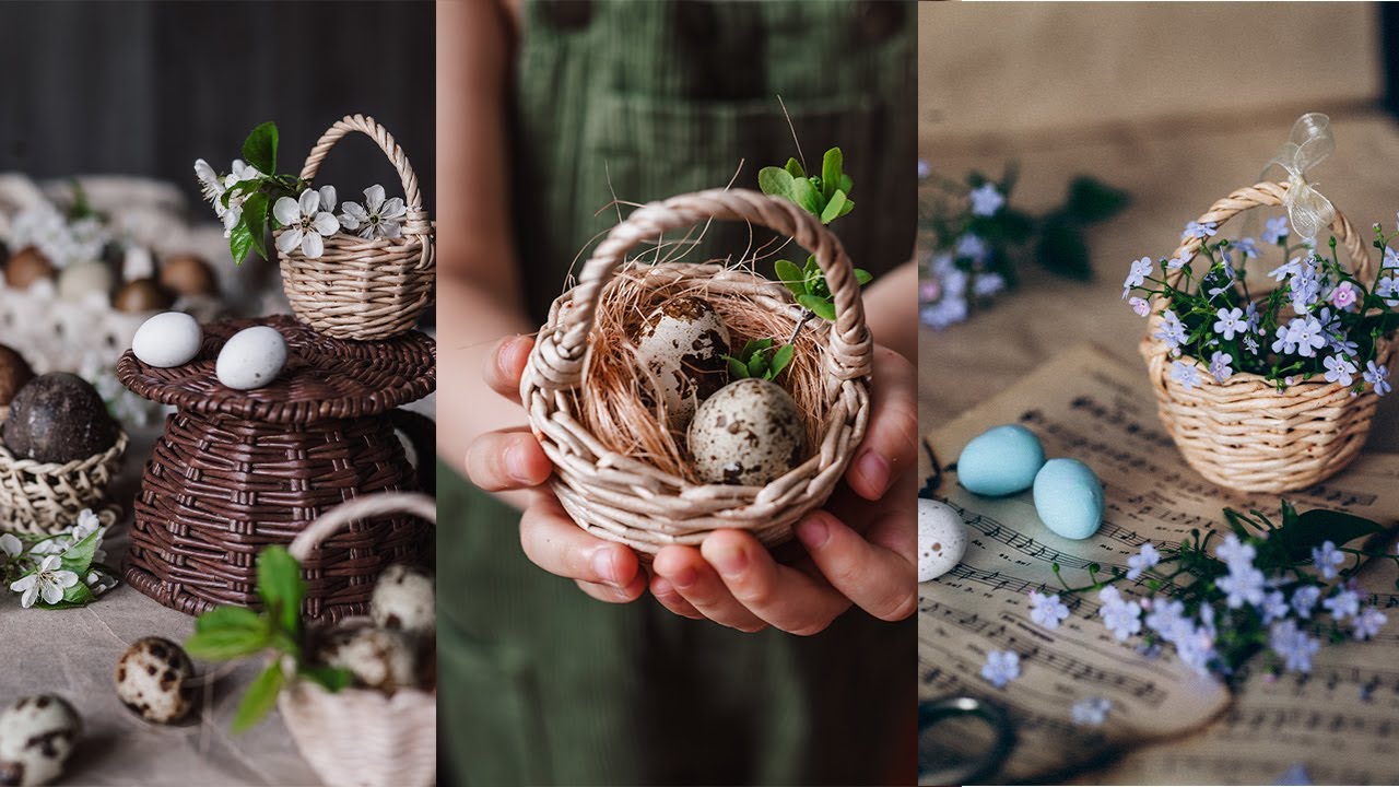 Como tejer la cesta de Pascua