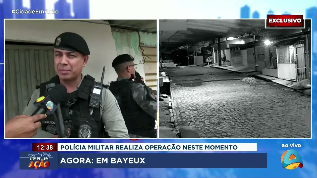 Cidade em Ação - Criminosos armados em Bayeux; PM realiza operação neste momento