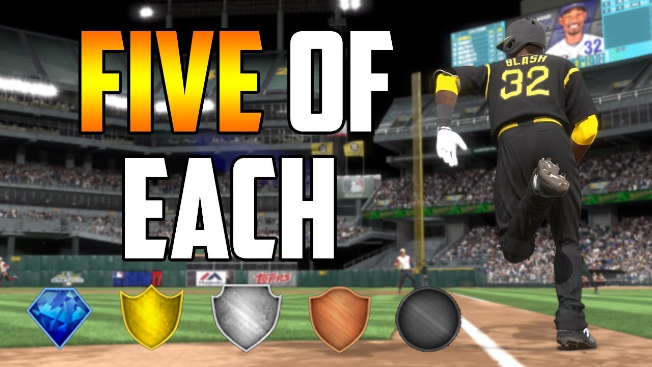 Using Every Tier of Players Challenge! MLB The Show 17 Diamond Dynasty Challenge