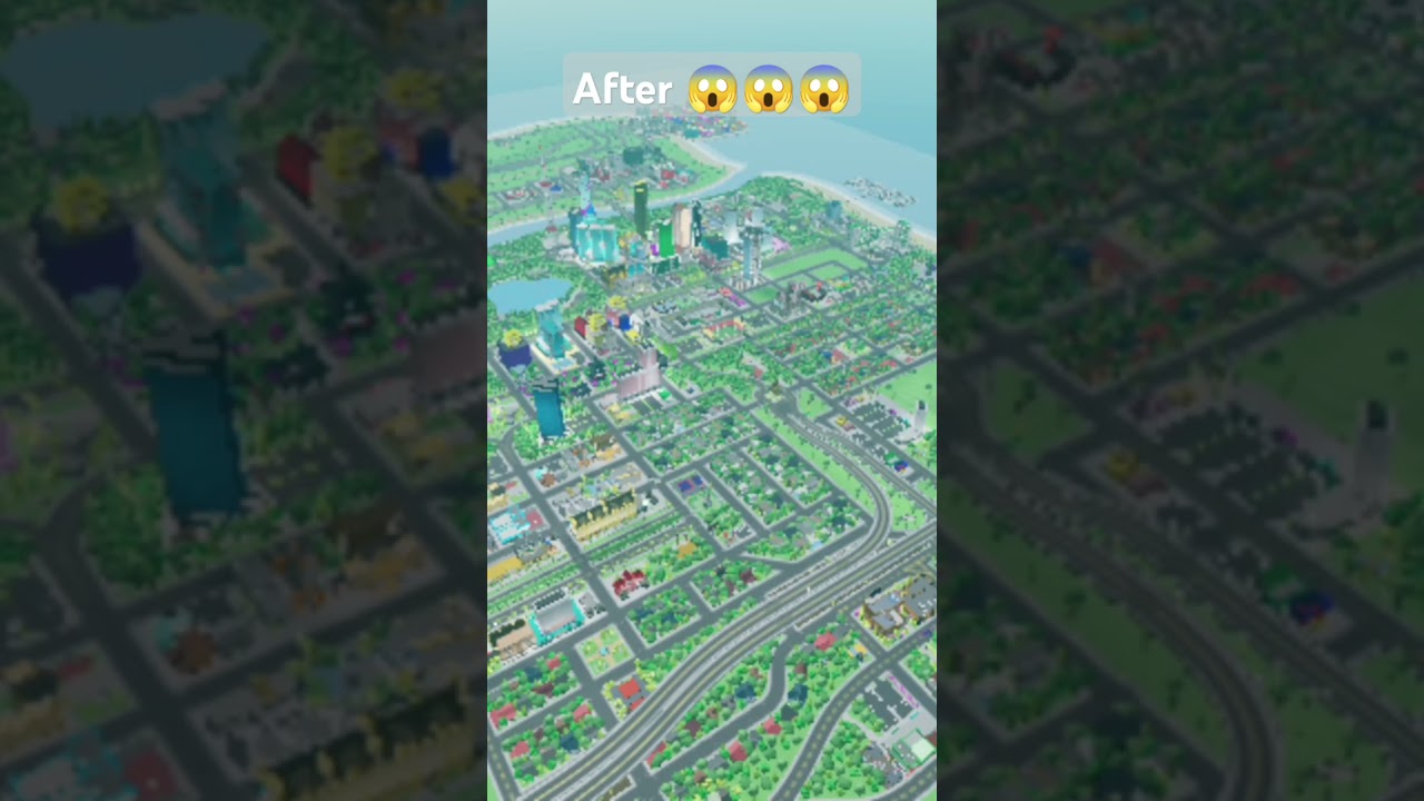 Greenville Before & After (Mini City Tycoon) #roblox #robloxshorts #gaming #games #robloxedit #edit