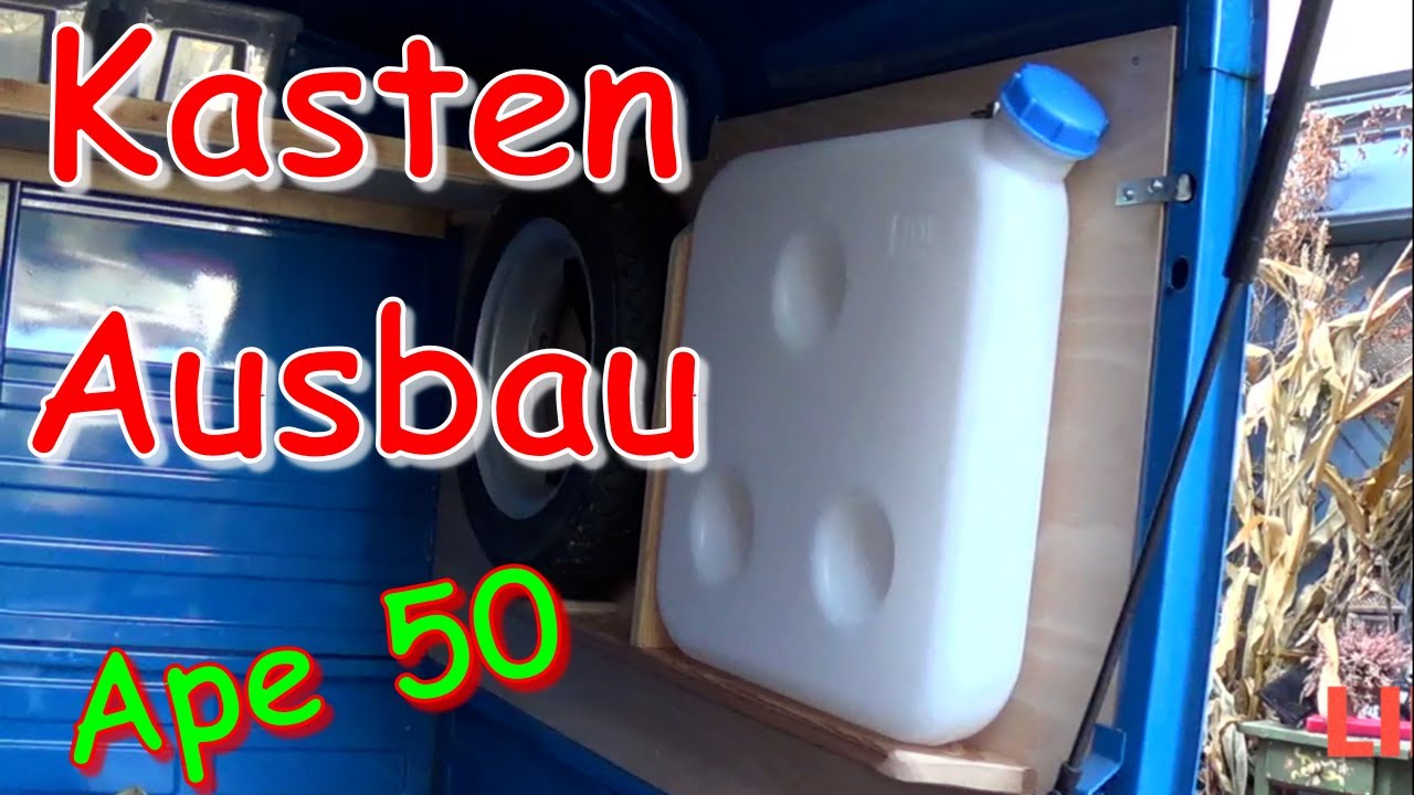 Ape 50 Kasten Innenausbau