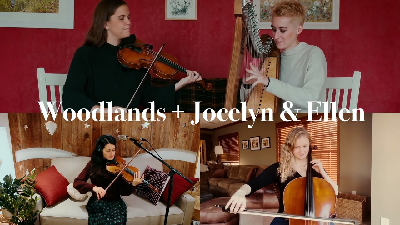WOODLANDS+Jocelyn+Ellen - Kollbergs Polska/Red Prairie Dawn (harp, violin, cello)