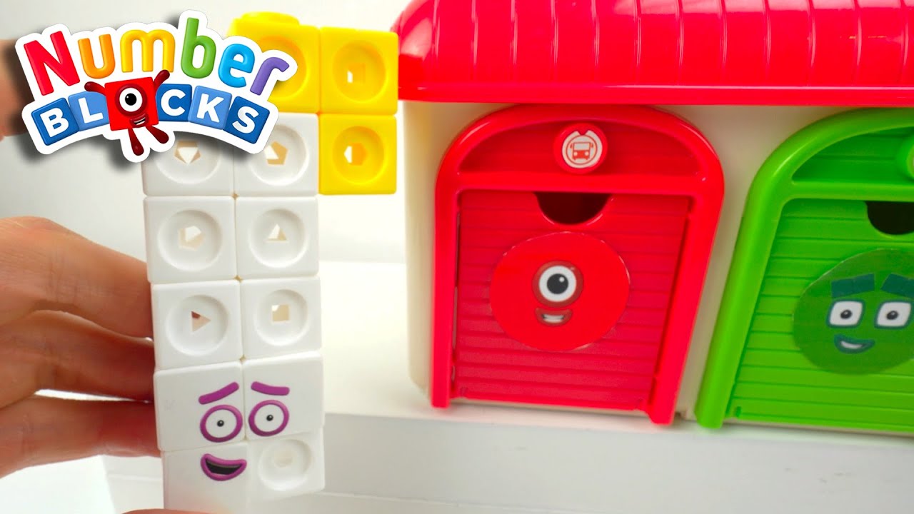 Numberblock 13 Builds his Numberblock Friends and Best Num Num Blocks Learning Toys Compilation