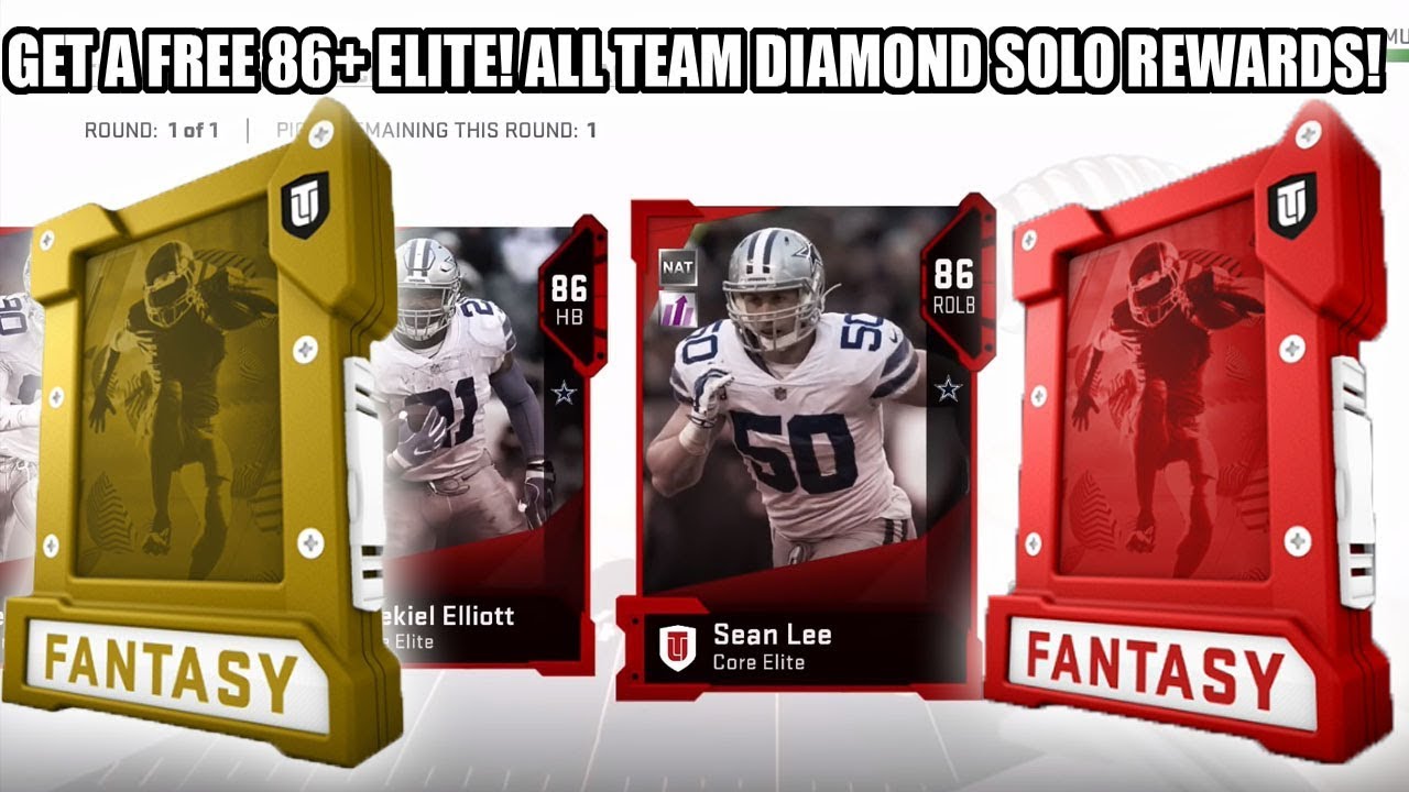 HOW TO GET A FREE 86+ ELITE! ALL DIAMOND SOLO  REWARDS! | MADDEN 19 ULTIMATE TEAM