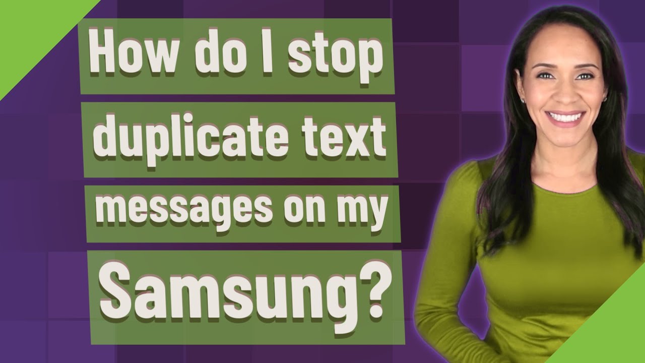 Как избавиться от дублирующихся текстовых сообщений на моем Samsung?