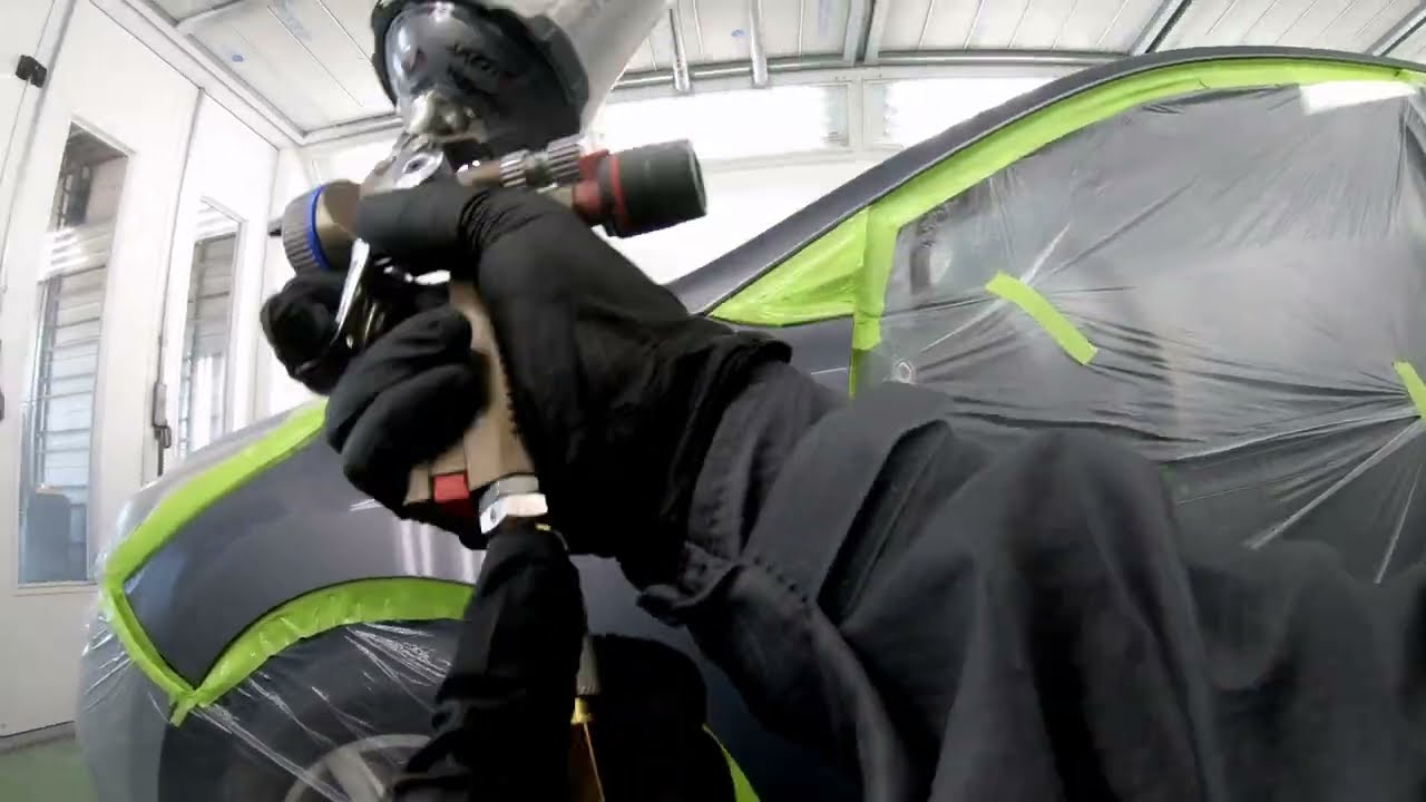 Laying Down a Smooth Basecoat | Hyundai U4G with Glasurit 100