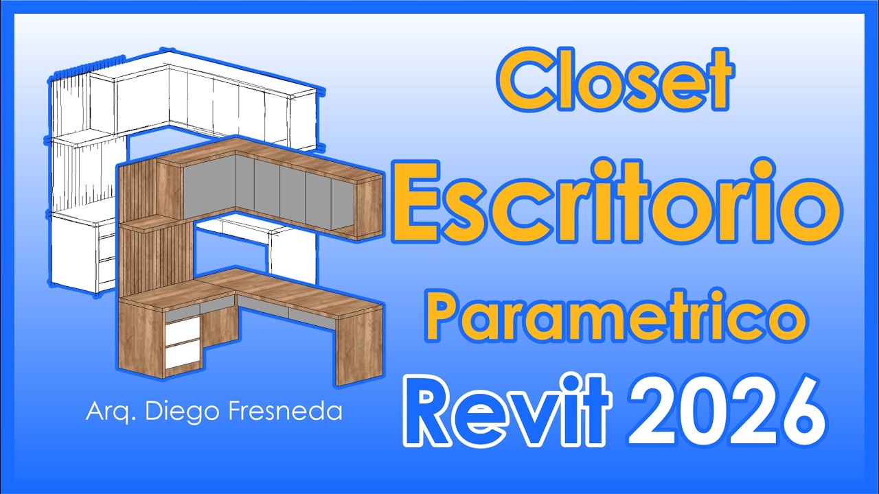 Modelado de Mobiliario en Revit: Escritorio en L Paramétrico 📐