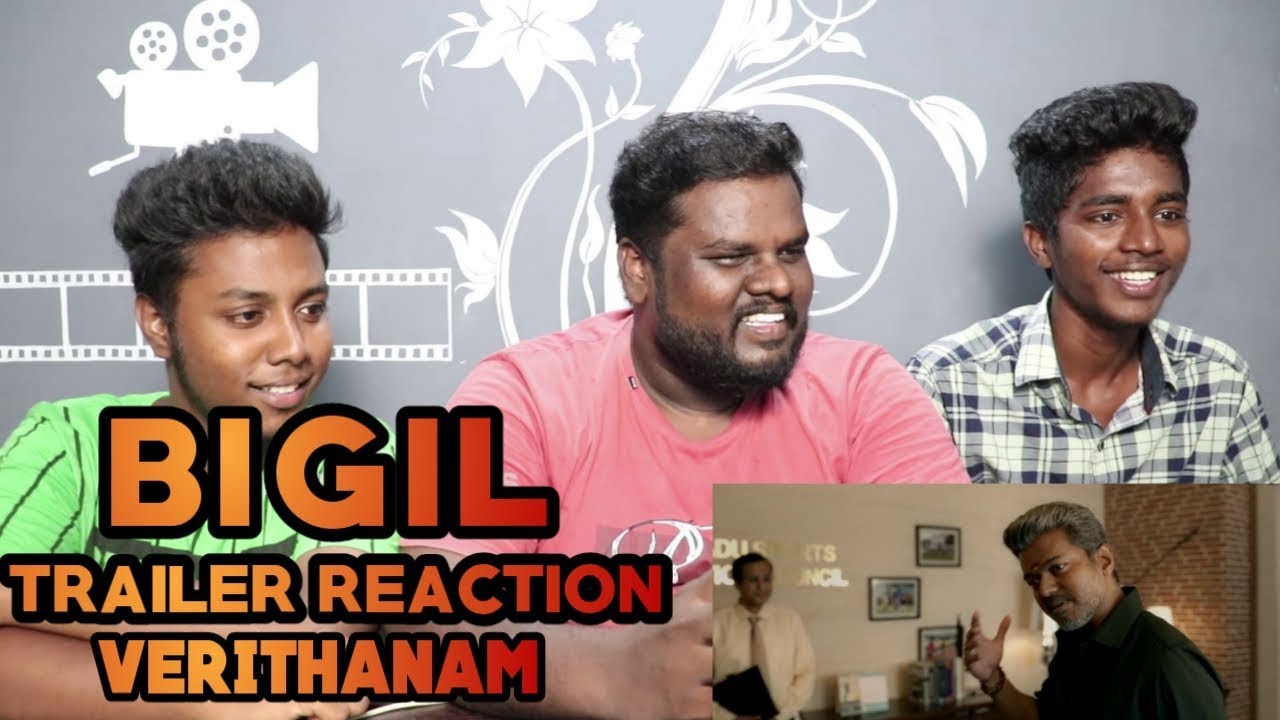 BIGIL OFFICIAL TRAILER REACTION | VIJAY | NAYANTHARA | JACKIE SHROFF | THANKS FOR 1000 SUBSCRIBERS