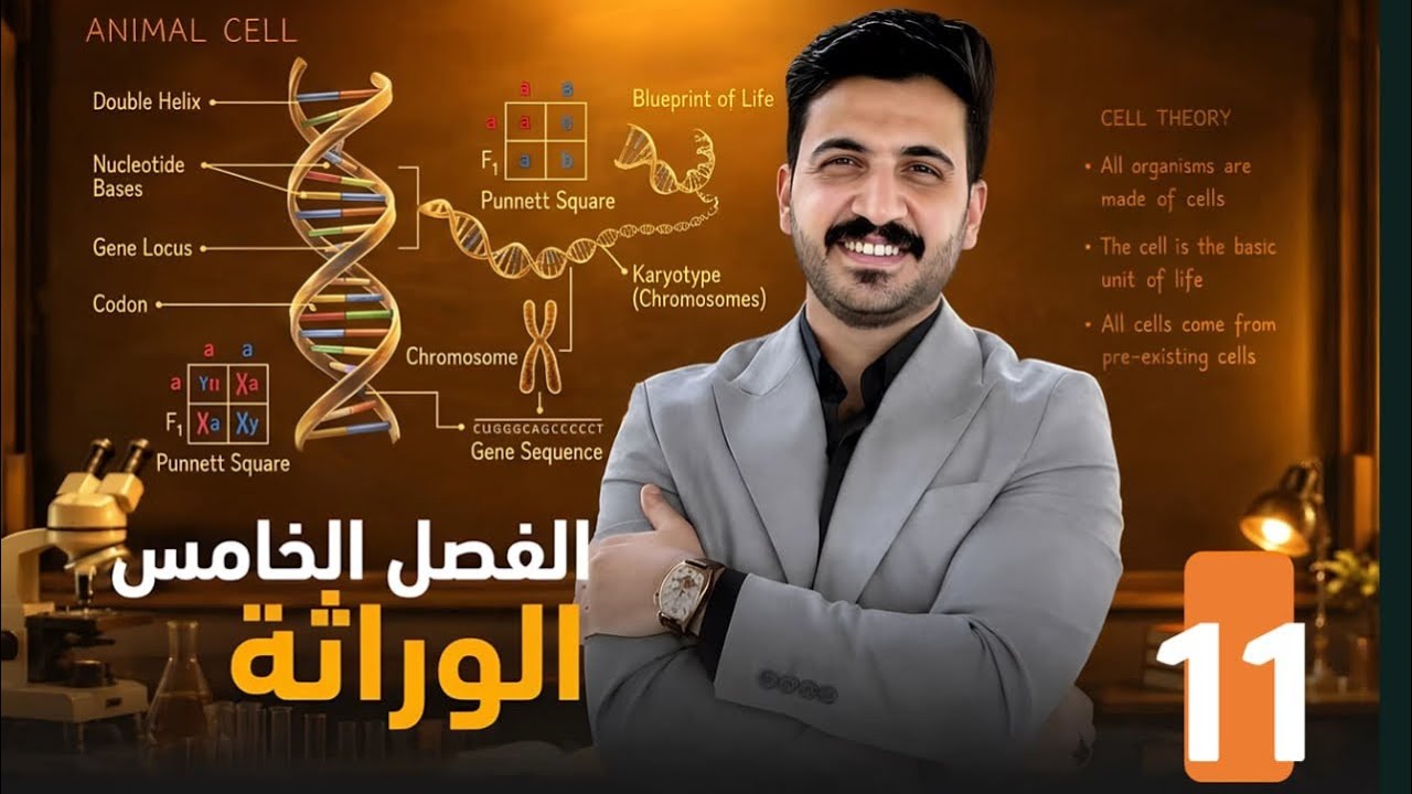 الوراثة11 / محمد الحسناوي / سيادة غير تامة + السيادة المشاركة