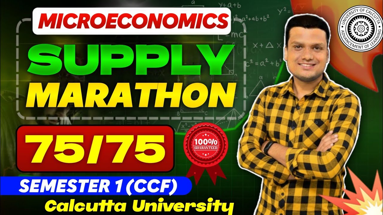 Day -3 Marathon | Microeconomics| Full syllabus| Bcom Sem-1 CCF/CBCS | Calcutta University 