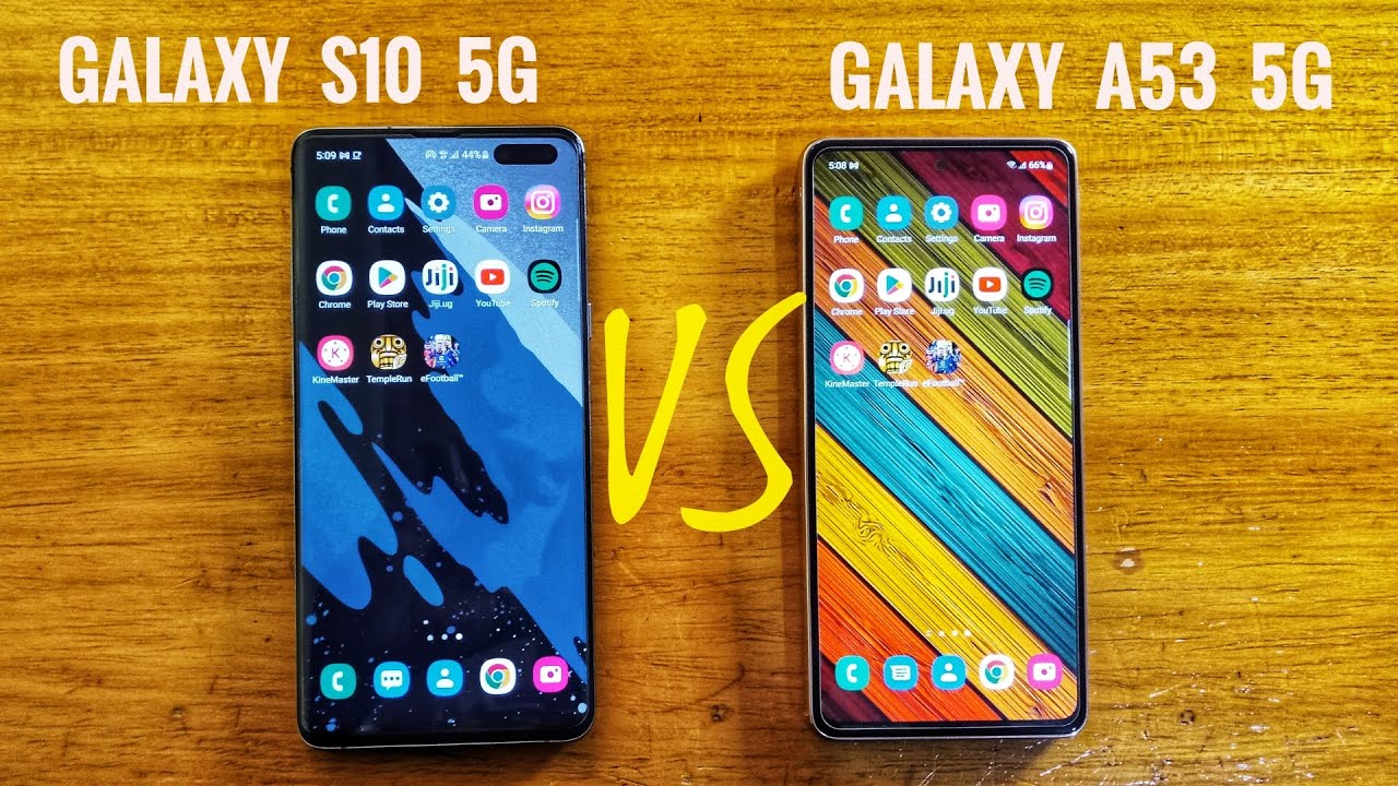 Samsung galaxy s10 5g vs Samsung galaxy a53 5g | speed test and full comparison.