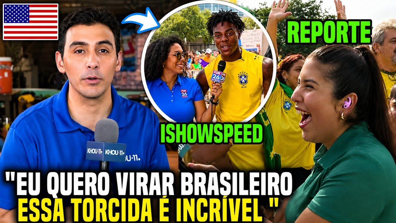 DE ARREPIAR! TORCIDA DO BRASIL CHOCOU TV AMERICANA!!