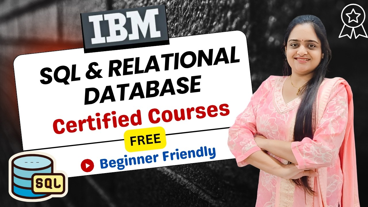 Free IBM SQL Certification | Boost your Resume  @CS & IT Tutorials by Vrushali 👩‍🎓