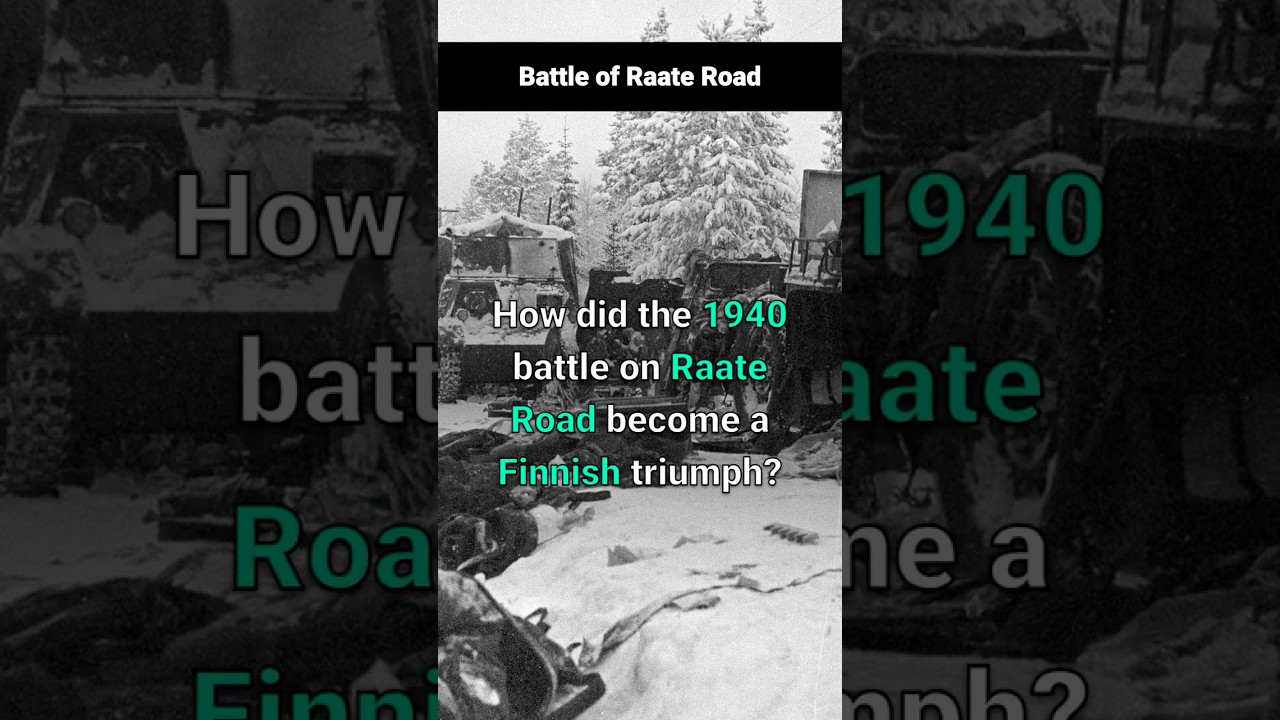 ❄️ Battle of Raate Road: Finnish Victory in the Snow! ⚔️🔥 #WWII #History #Shorts