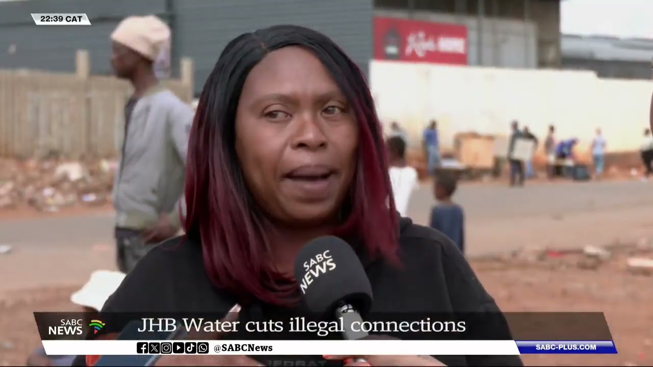 JHB Water cuts illegal connections in Phumlamqashi informal settlement