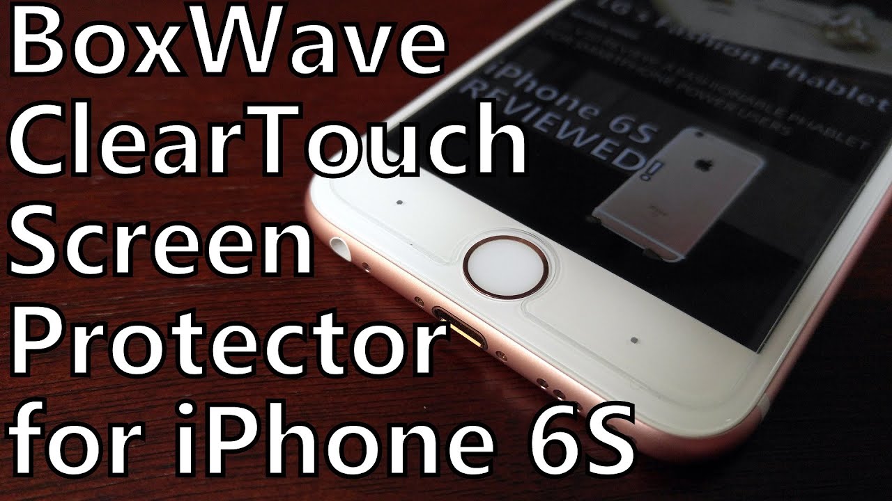Add Hardware Buttons to Your iPhone - Boxwave ClearTouch Screen Protector