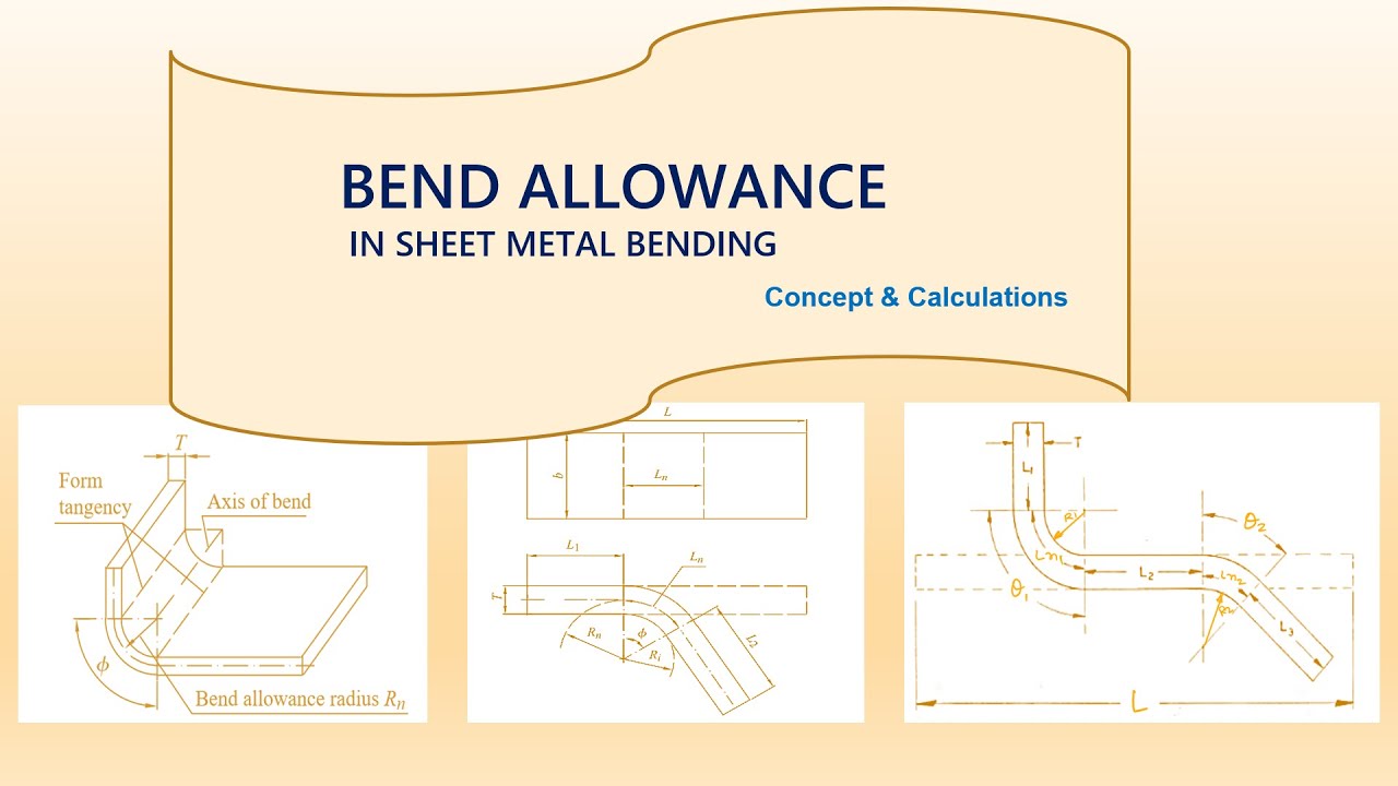 Bend Allowance calculations in sheet metal bending