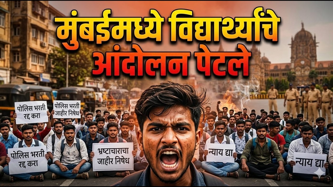 पोलीस भरती विद्यार्थ्यांचे आंदोलन मुंबई #policebharti #maharashtra_academy1 #mumbaipolice